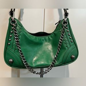 Zara green shoulder bag